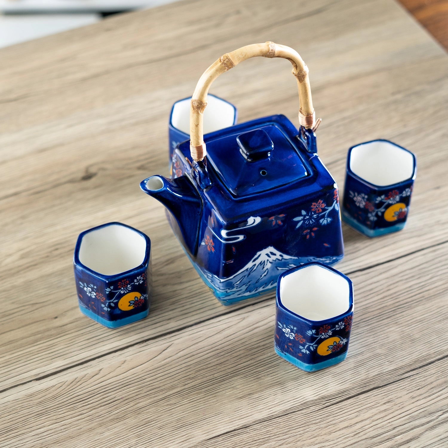 JUEGO DE TÉ KUNG FU PESCADO KOI CELADON