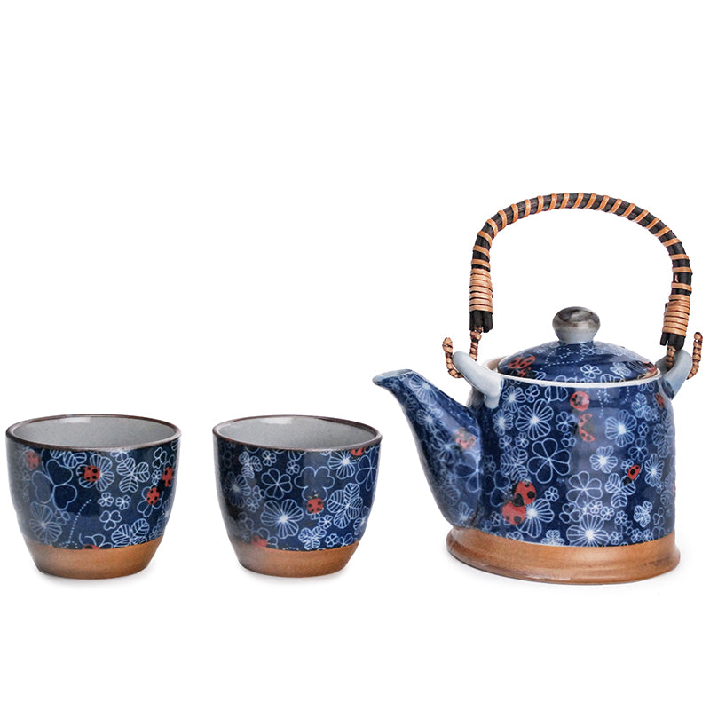 Lady Bug Blue Tea Set