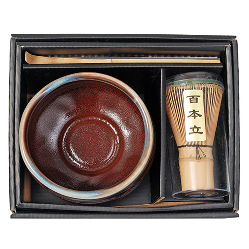 Matcha Kit Rust Brown Bowl