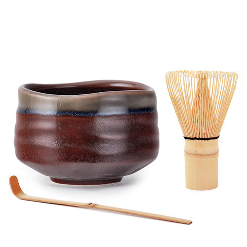 Matcha Kit Rust Brown Bowl