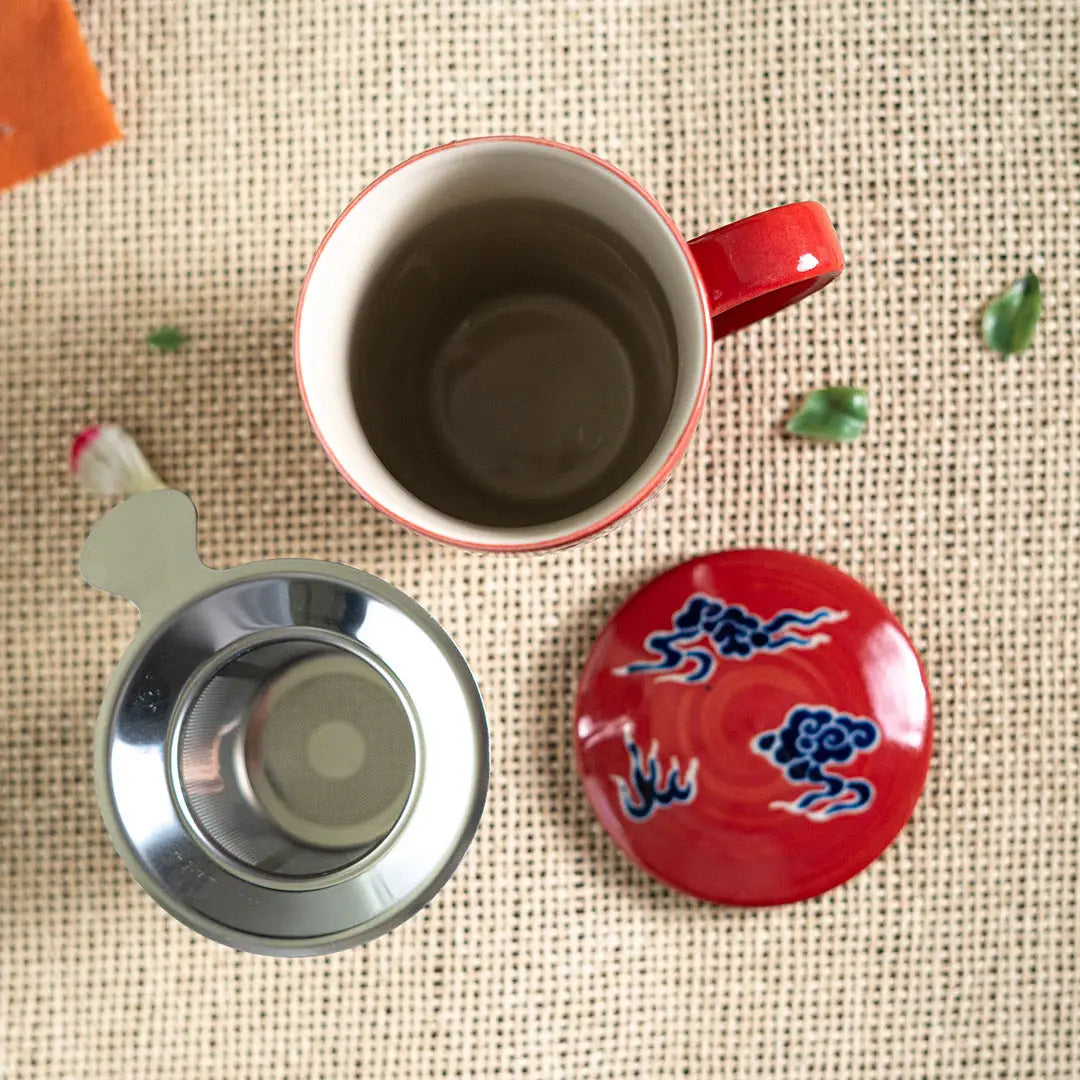 Taza Koi Roja con Infusor