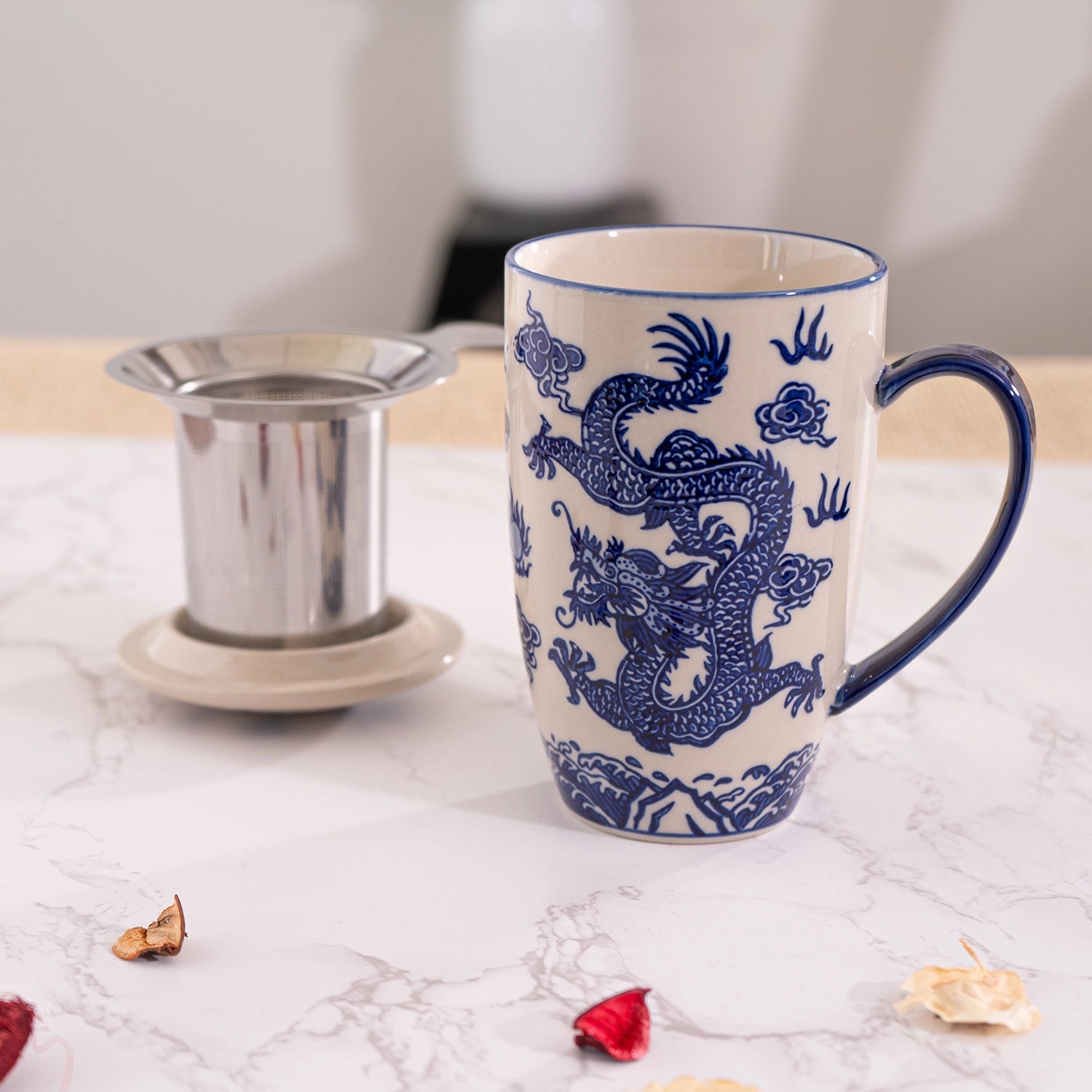 Oriental Ryu Dragon Mug with Infuser