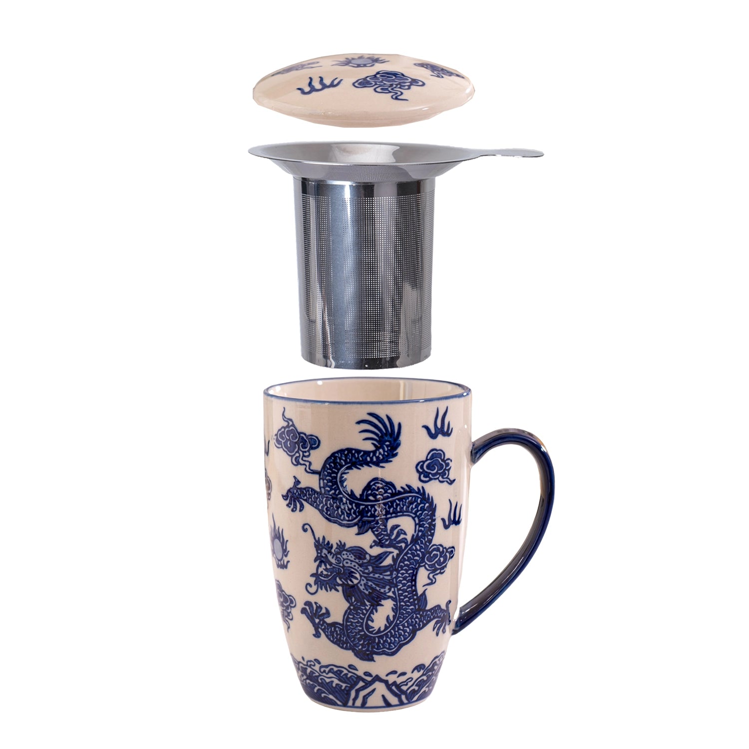 Oriental Ryu Dragon Mug with Infuser