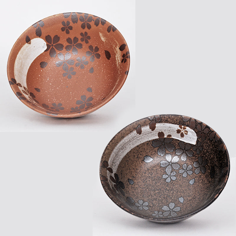 Sakura Nagashi Bowls and Chopsticks: Set for 2