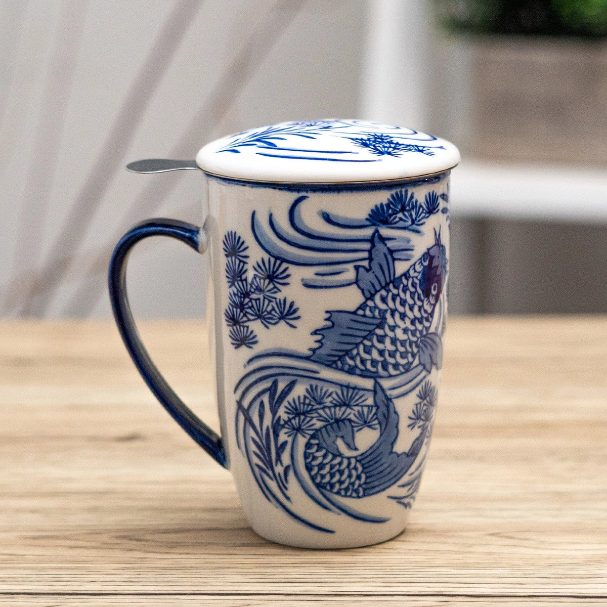 Taza Koi Roja con Infusor