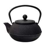 Black Hobnail 27 oz Cast Iron Tea Pot