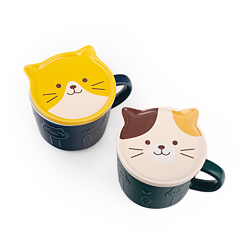 Set taza gato kawaii