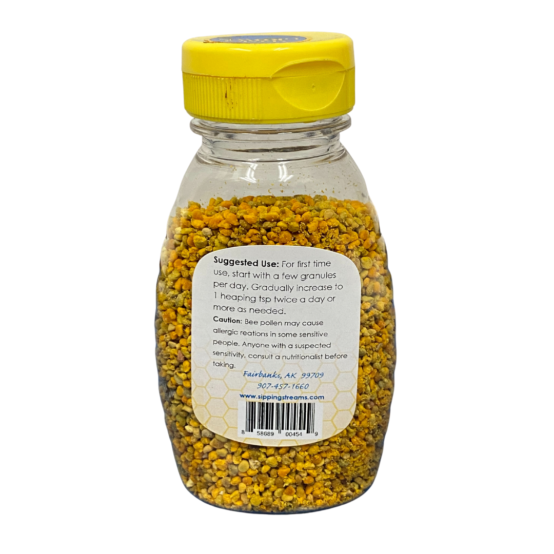 3 Ounce bottle of Bee Pollen, perfect for your health, immune system, and allergy relief.