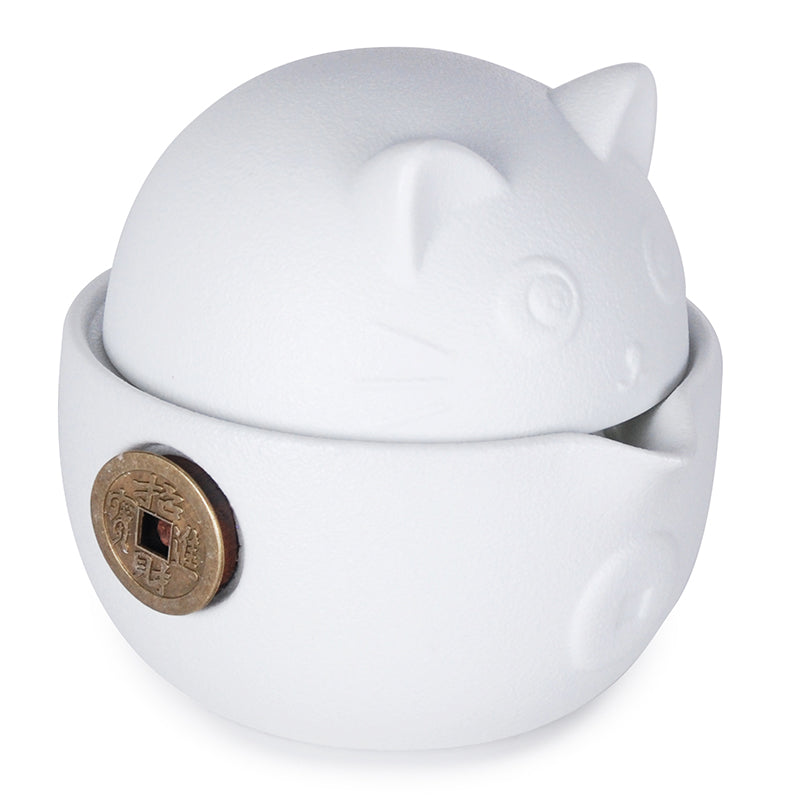 Juego de té Kung Fu de gato blanco