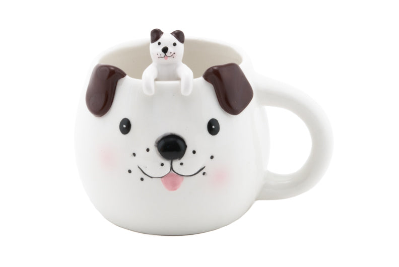 Dog Pop Up Mug with Spoon is