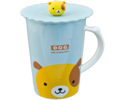 Taza Character con asa y tapa de silicona