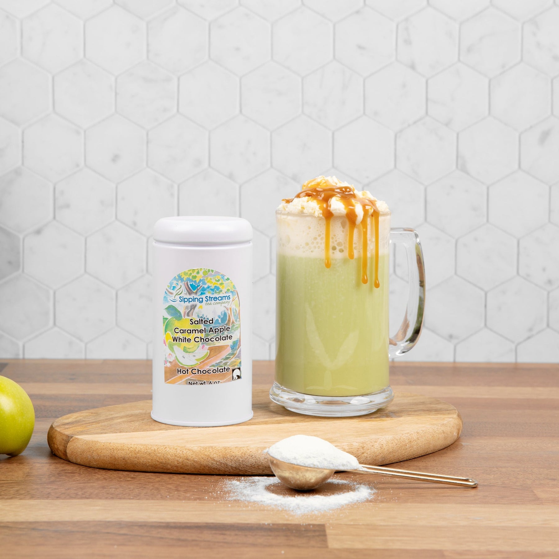 Salted Caramel Apple White Chocolate | Sipping Streams Tea