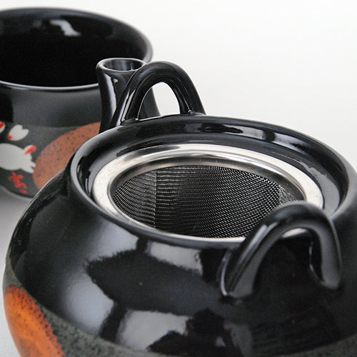 Juego de té de conejo lunar