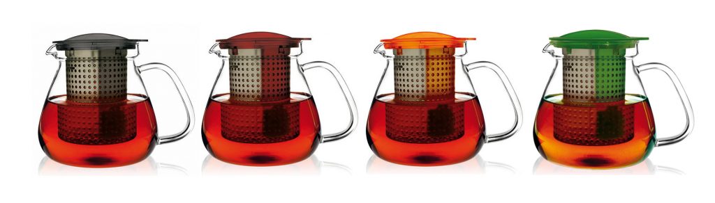 Teteras de vidrio con control de té
