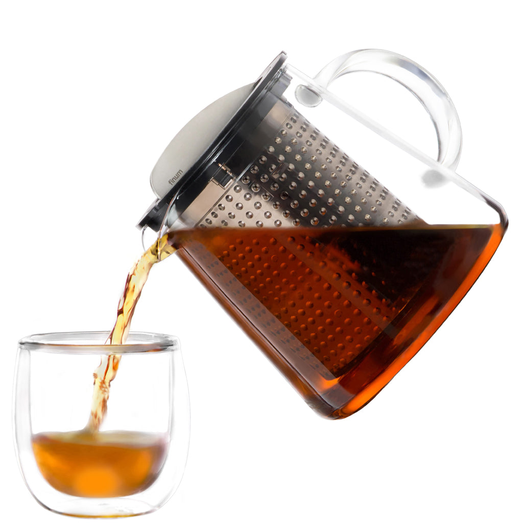 Teteras de vidrio con control de té