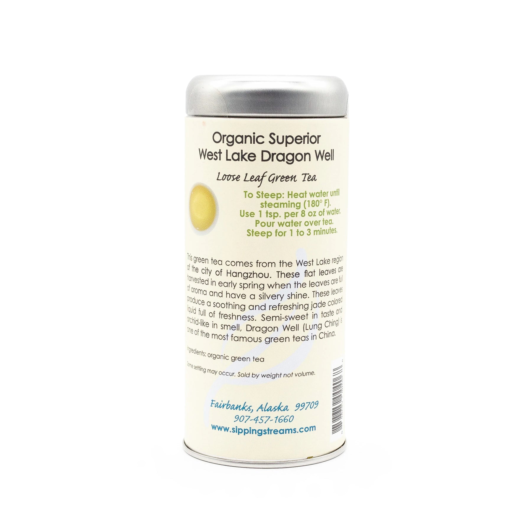 Organic Superior West Lake Dragon Well Loose Leaf Green Tea | (Longjing)