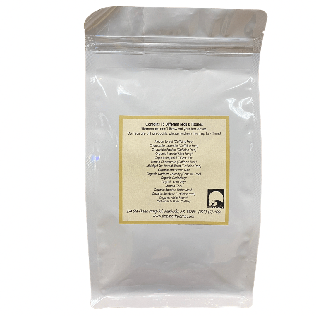 Caja de muestra de té de 15 hojas sueltas