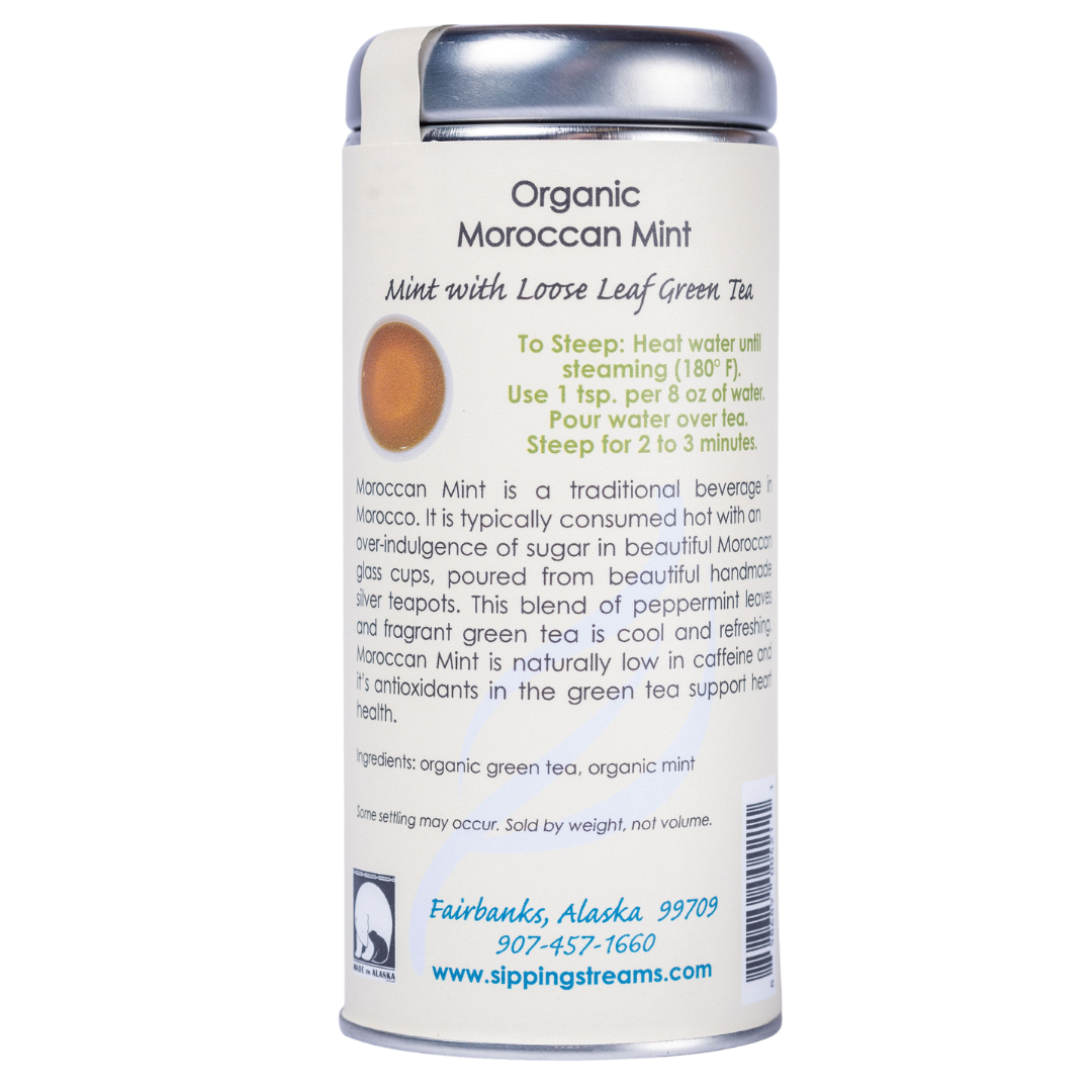 Organic Moroccan Mint Herbal Tea | Sipping Streams Tea