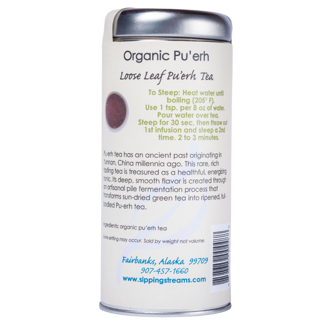 Té orgánico de hojas sueltas Pu'erh