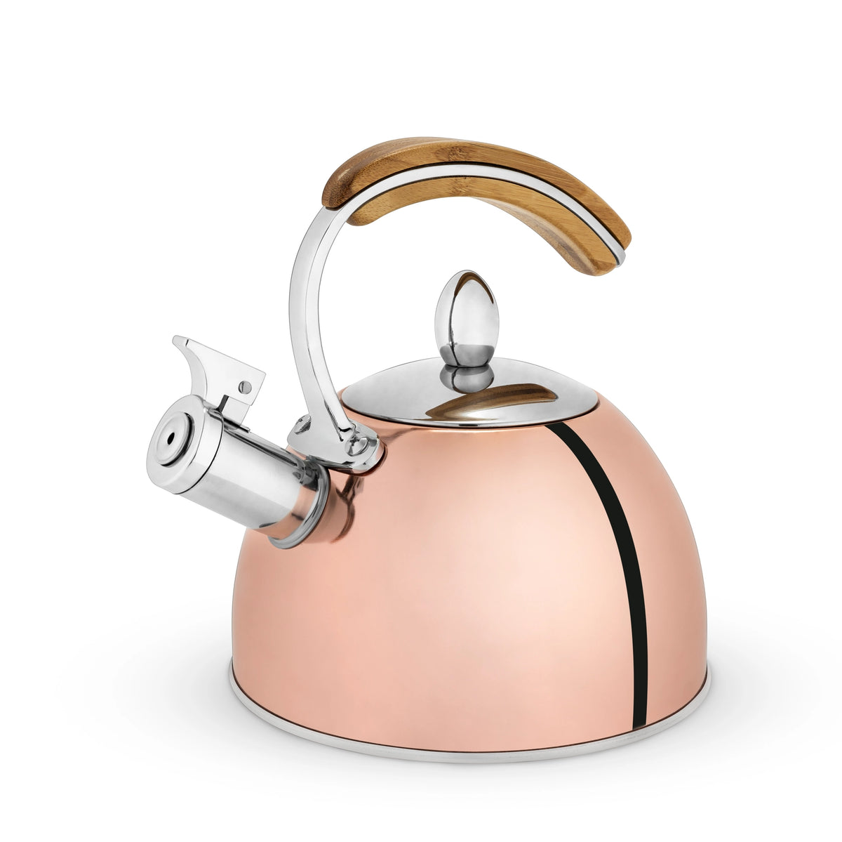 Presley Classic Whistling Tea Kettle - 70oz - Rose Gold