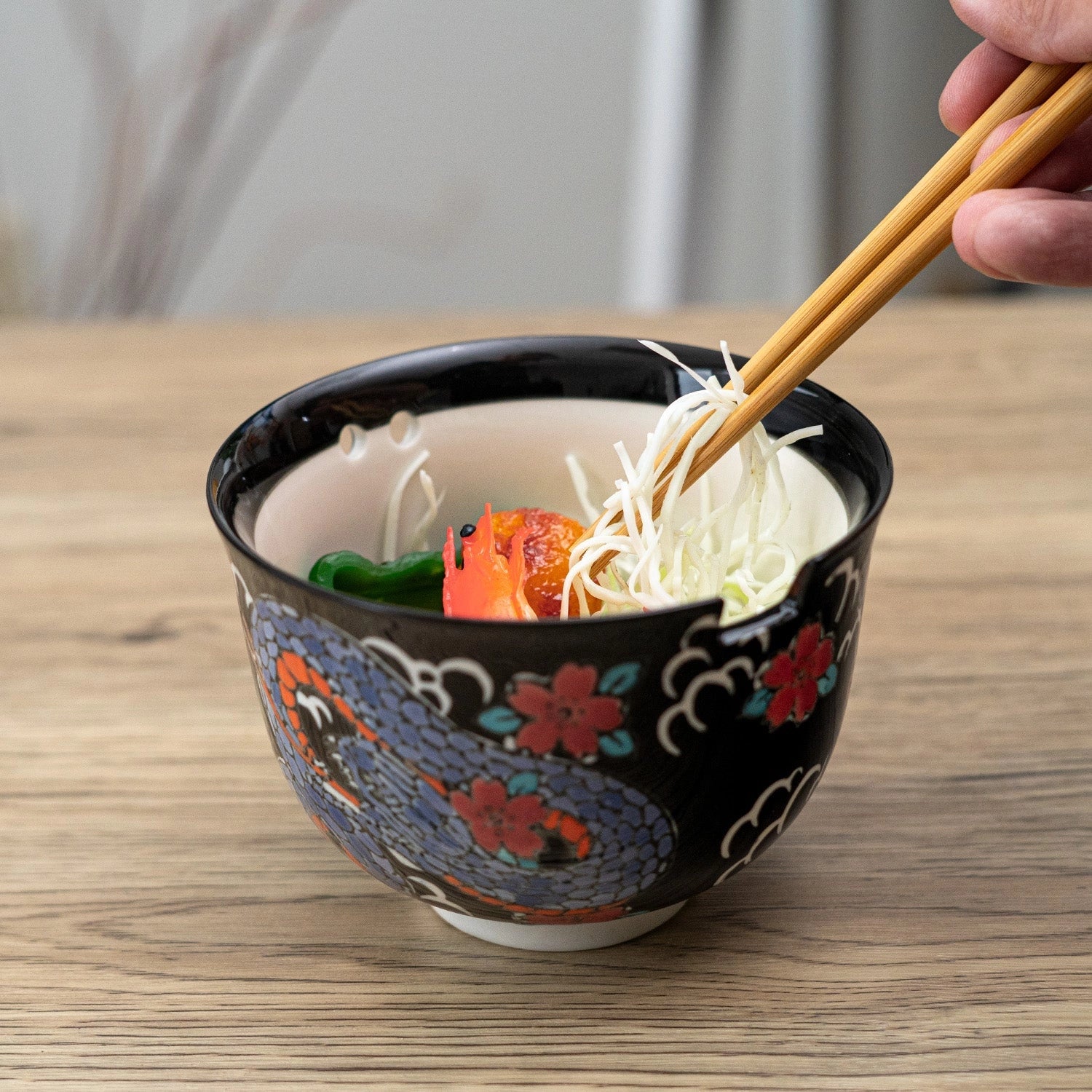 Snake Bowl with Chopsticks