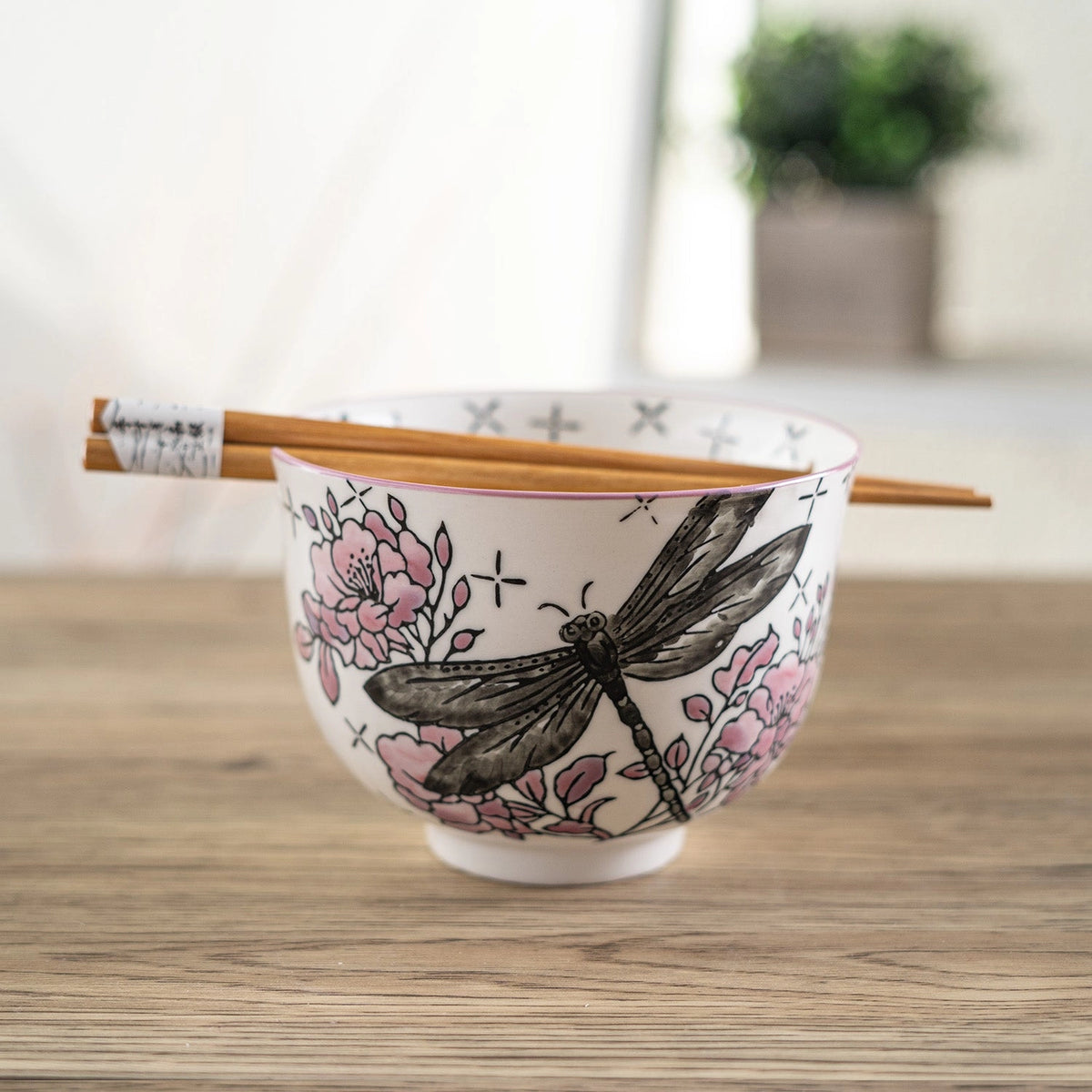 Donburi Dragonfly Bowl w/Chopsticks