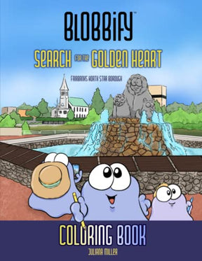 Blobbify: busca el libro para colorear del corazón dorado 