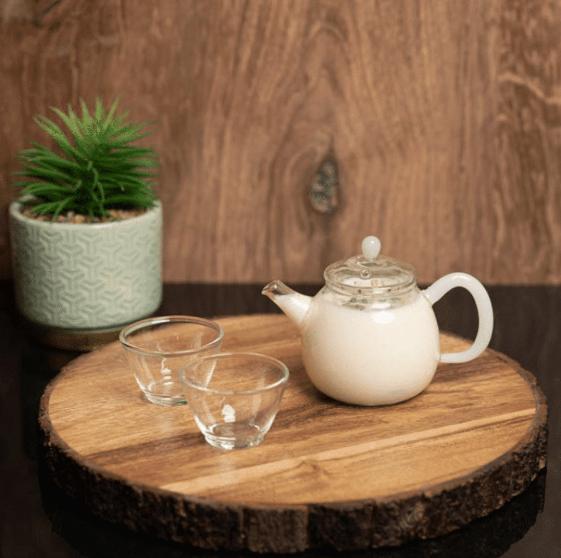 Soy Candle - Glass Tea Set