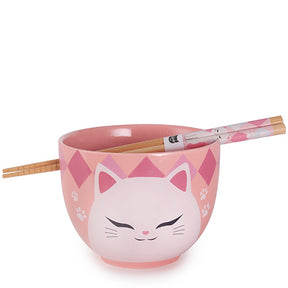 Runa Cat Bowl w/Chopsticks