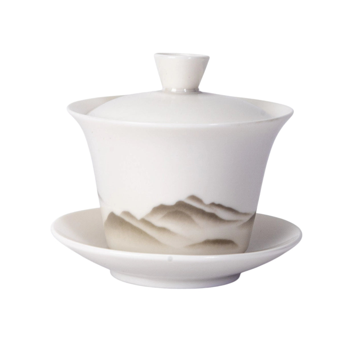 Mountain Range Gaiwan Tea Brewing Cup with Lid