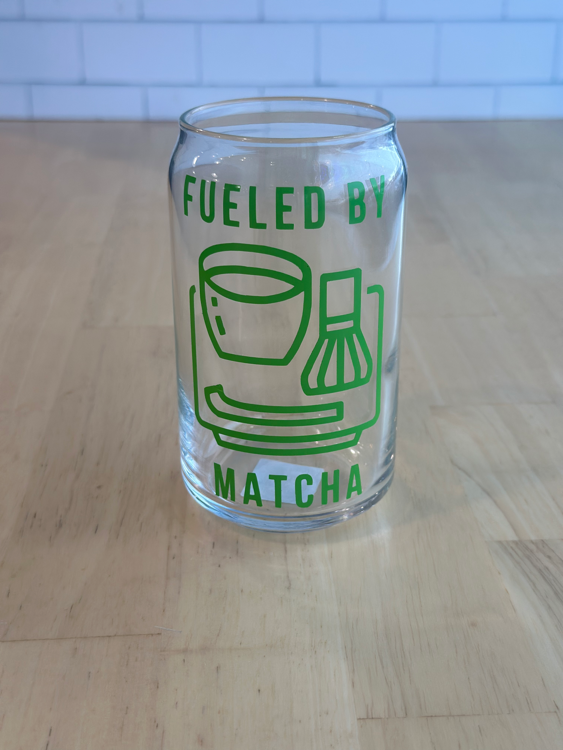 Fueled by Matcha™ Glass Mug