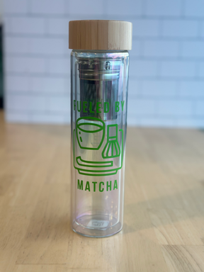 Fueled by Matcha™ Glass Travel Mug
