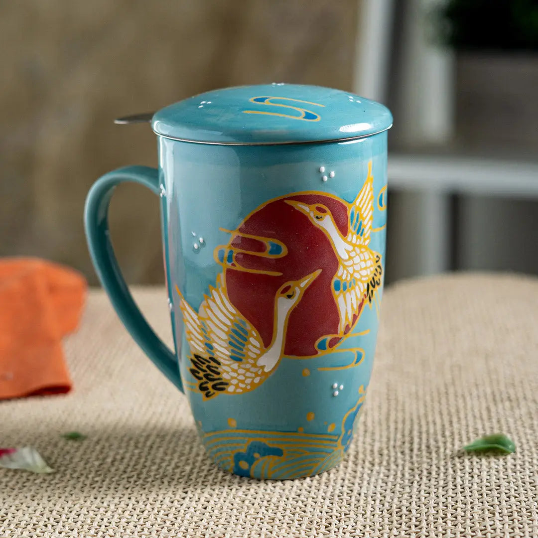 Taza Koi Roja con Infusor
