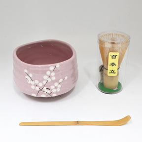 Pink Cherry Blossom Ceremonial Matcha Set