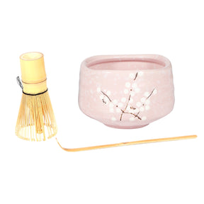 Pink Cherry Blossom Ceremonial Matcha Set