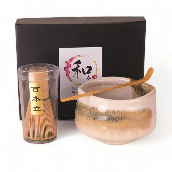 White Calico Ceremonial Matcha Set