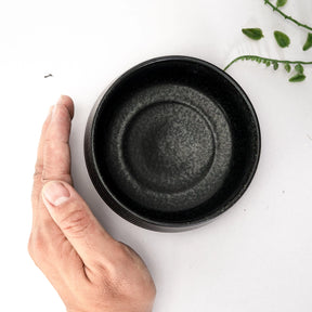 Mino Ware Nature Black Ceremonial Matcha Set