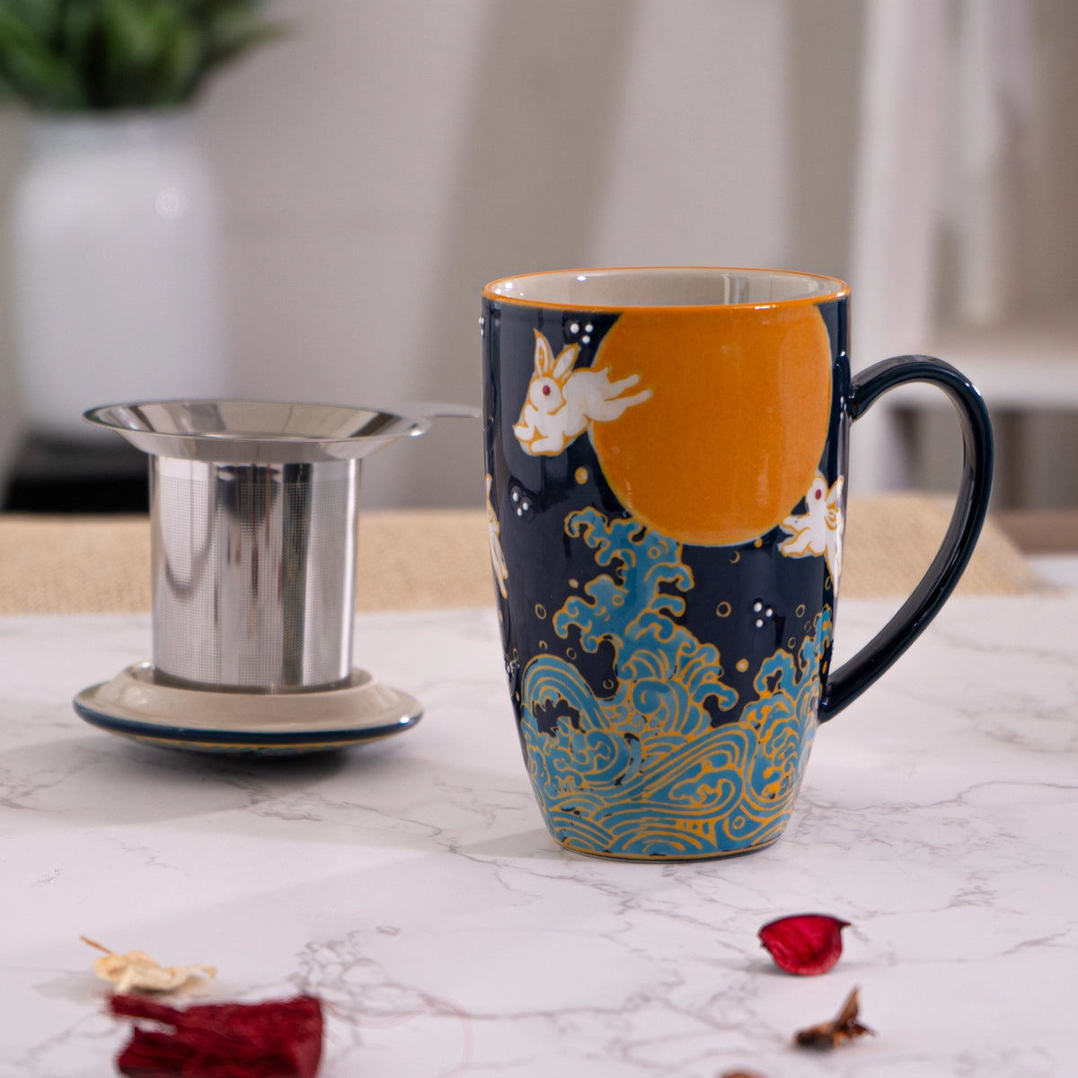 Moon Rabbit Mug with Infuser