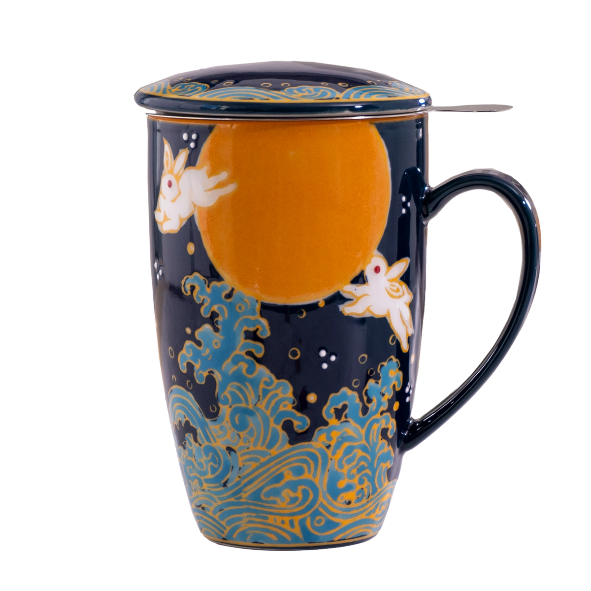 Moon Rabbit Mug with Infuser