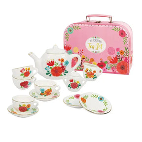 My Porcelain Tea Set W/Carry Case