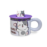 Taza Dizzy Panda con tapa y asa de silicona 