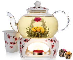 Petite Cherry Blossom Flowering Tea Gift Set