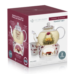 Petite Cherry Blossom Flowering Tea Gift Set