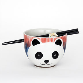 Aurora Panda Noodle Bowls and Chopsticks for 2