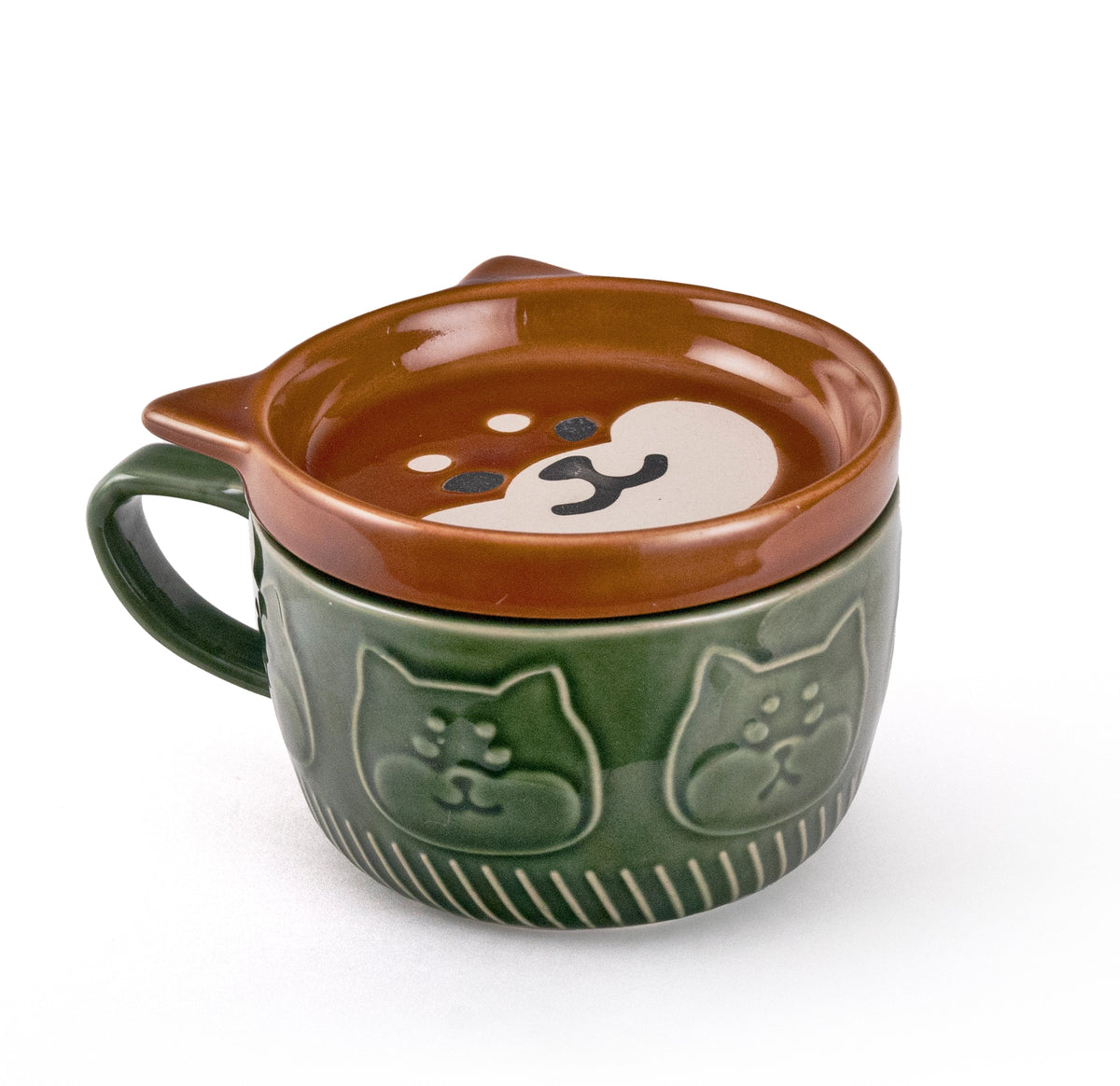 Shiba Inu Mug with Tray Lid