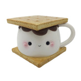 Marshmallow S'more w/ Lid Ceramic Mug