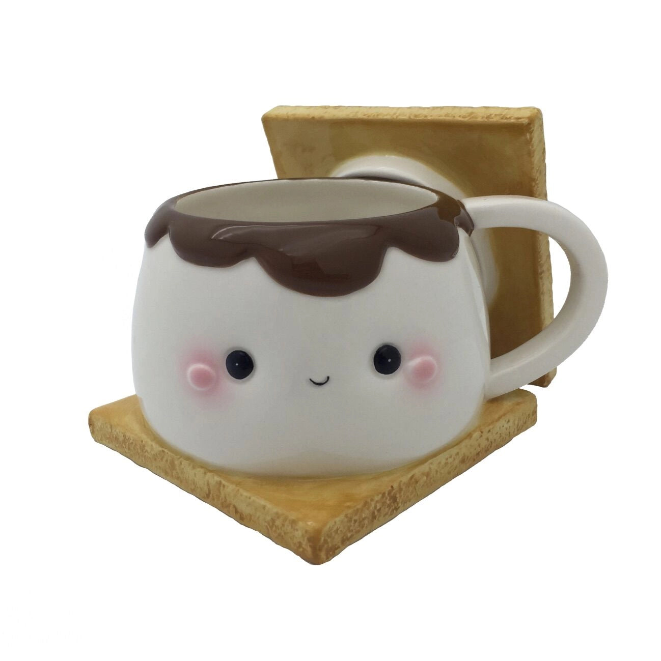 Marshmallow S'more w/ Lid Ceramic Mug