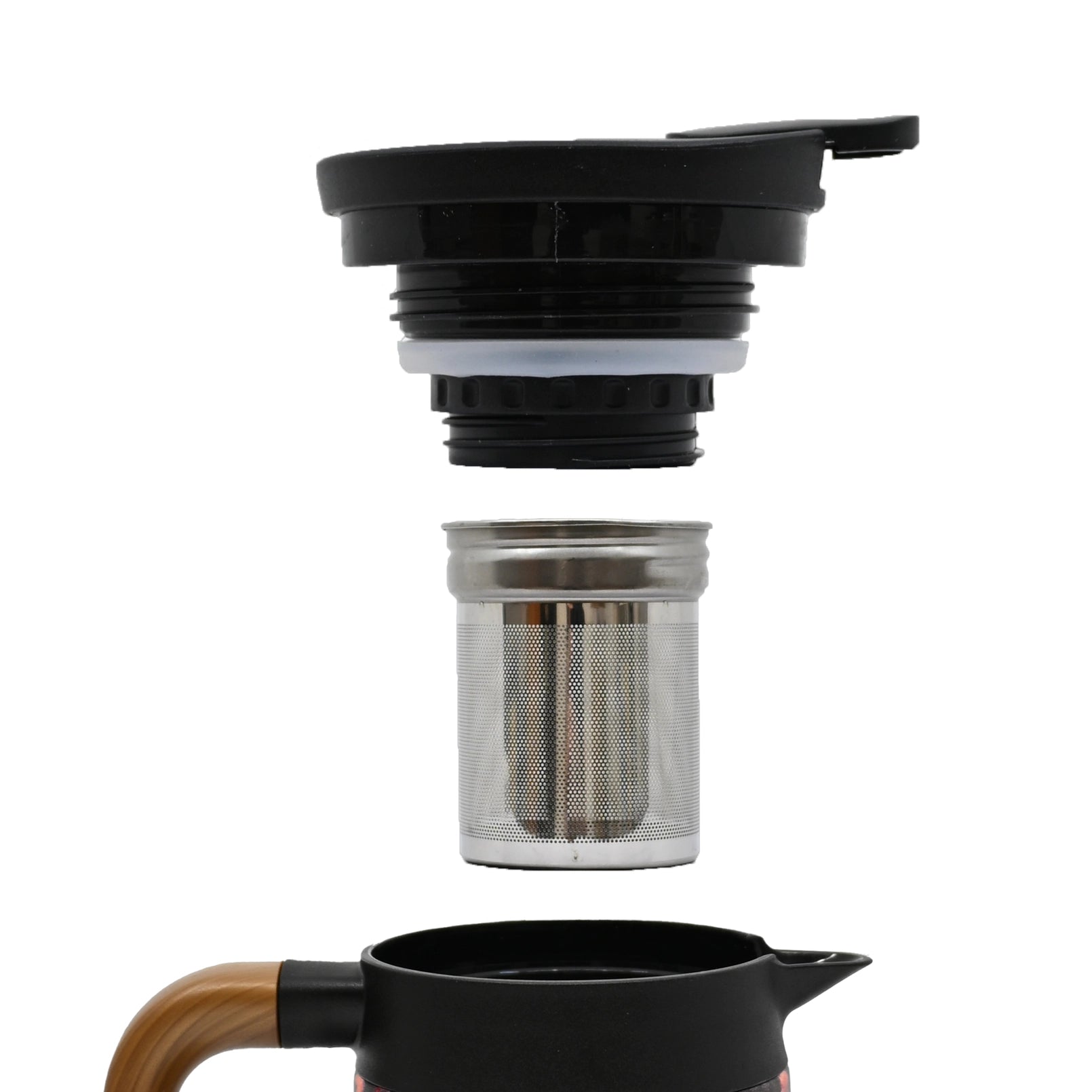 Crane Peonies Thermal Tea Kettle with Infuser 32oz