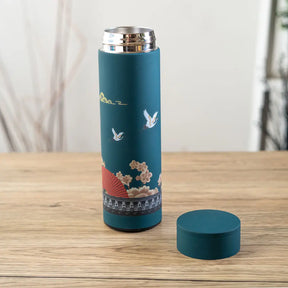 Teal Ornamental 17oz Vacuum Insulated Stainless Steel Tea Thermos