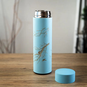 Plum Blossom 17oz Vacuum Insulated Stainless Steel Tea Thermos